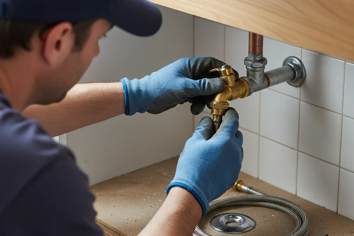 Shutoff valve and fitting work during Faucet and Fixture Repair in Schiller Park